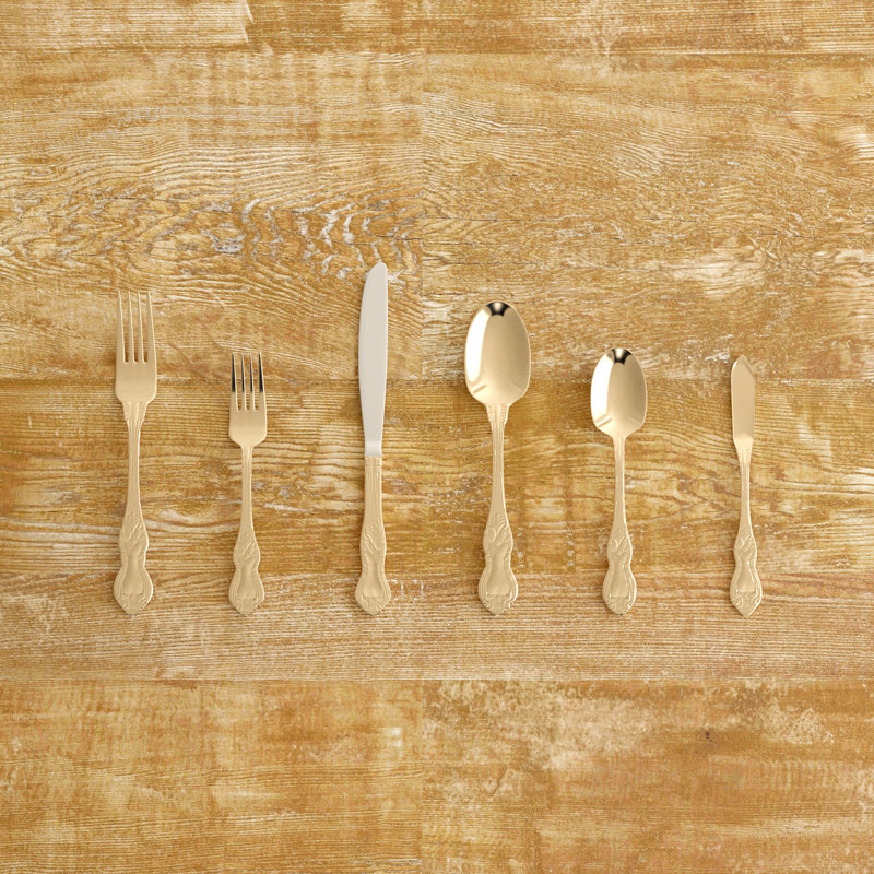 Three Posts™ Donell Stainless Steel Flatware Set - Service for 6