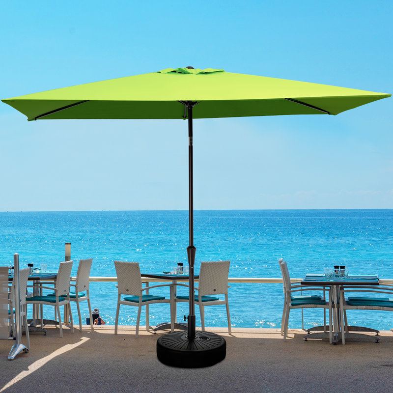 Parasol de marché carré Myari, Vert