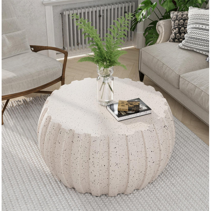 Table basse imperméable Modern, Blanc