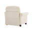 Canapé Melbourne en tissu chenille avec coussin beige-1791776473