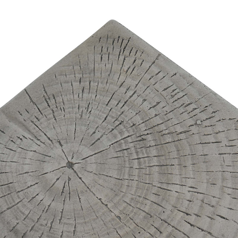Table d'appoint géométrique MGO, durable et élégante pour une utilisation intérieure et extérieure, Gris clair