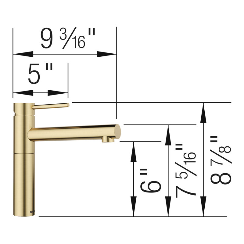 Alta II Dual-Spray Bar Faucet,  Satin Gold
