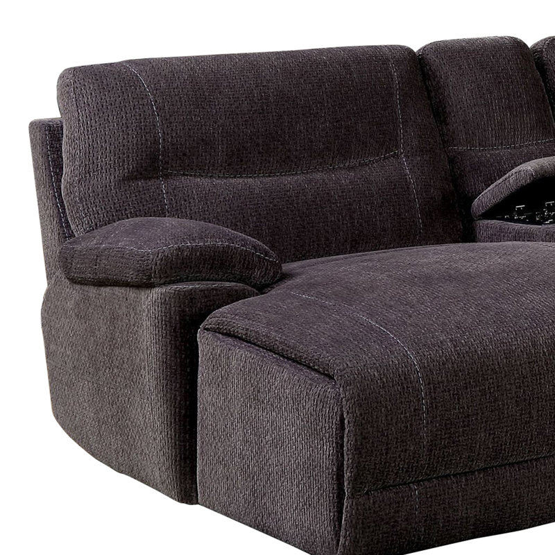 Canapé modulaire inclinable de gauche de 133,5 po Patternson