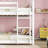 Ishmal Twin Over Twin House Bunk Bed with Headboards, Footboards, Guardrails & Ladder - Rubber Wood-115684232