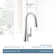 Moen Kurv Single Handle Pulldown Kitchen Faucet with Power Clean Technology