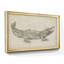 Croquis de crocodile - toile encadrée de qualité supérieure - prête à être accrochée-1252355835-1252355834