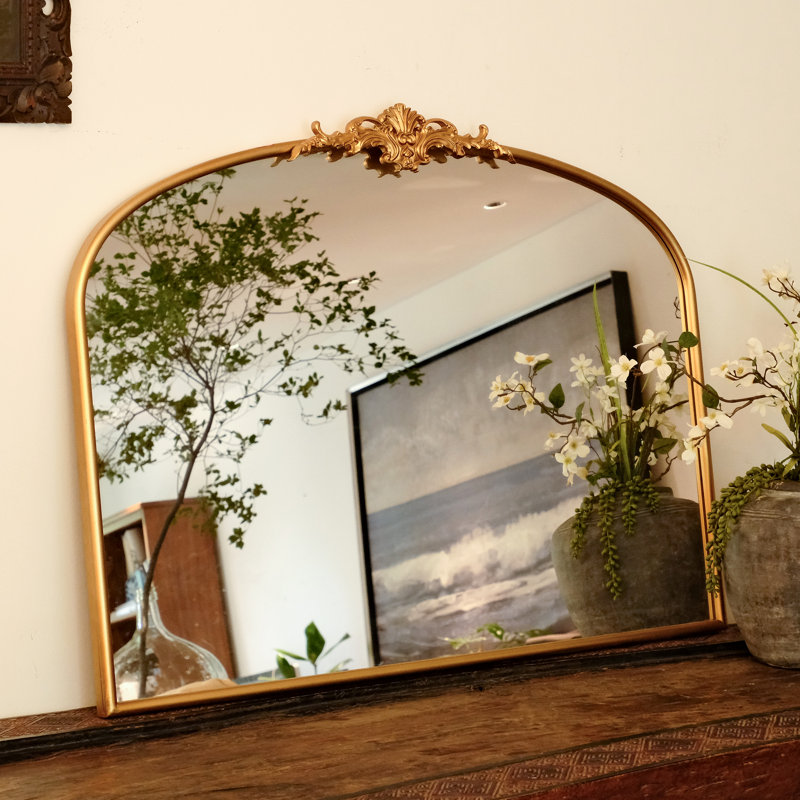 Vintage Metal Arch Decorative Accent Mirror