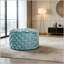 Repose-pieds rond 24 po en velours-570606516