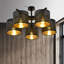 Gonsalez 4-Light 48cm Semi Flush Mount-69425492-69425494