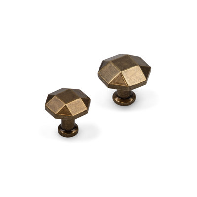 Antique Brass Octagon Knobs