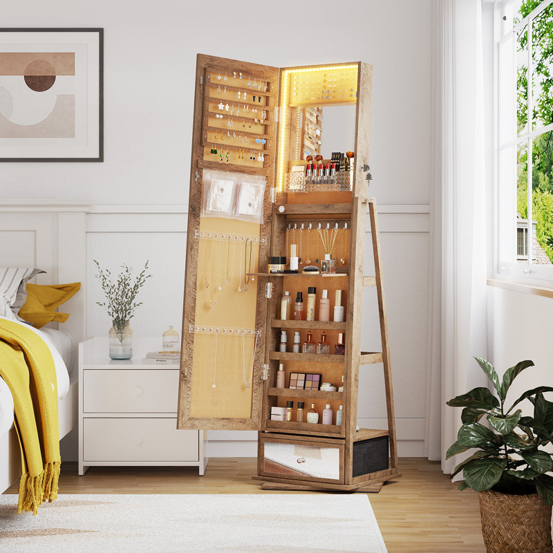 Jewelry Armoire, Brown