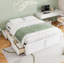 Grand lit de rangement en bois avec tiroirs-370976764