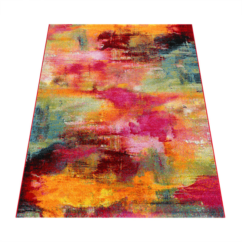 Deiselle Abstract Indoor Rug, Rectangle 2'8" x 4'11"