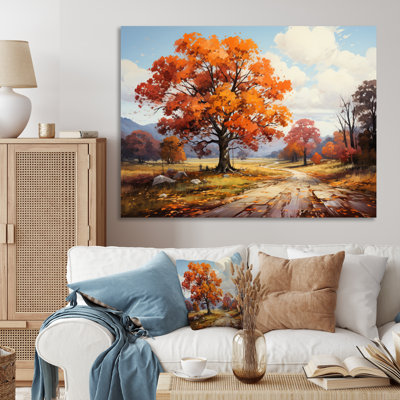 " Orange Maple Trees Autumn Symphony "