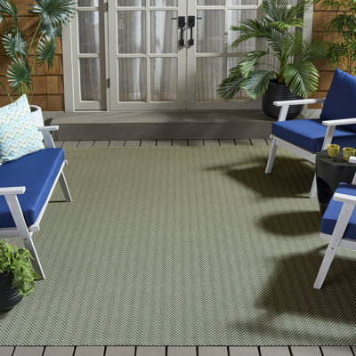 Kalandra Performance Chevron Indoor/Outdoor Area Rug