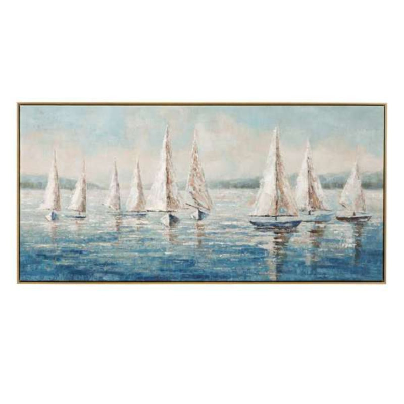Sailing Day Framed Canvas