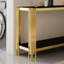 Console et miroir en verre trempé double couche supérieure et inférieure-557004497-557004496-557004500