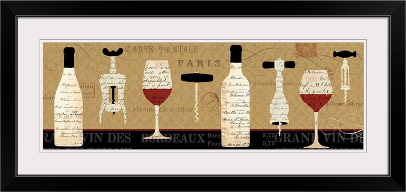 «Yokoyama Evening in Paris» par Daphne Brissonnet, impression, H 24 po x l 56 po x P 1 po, Cadre noir