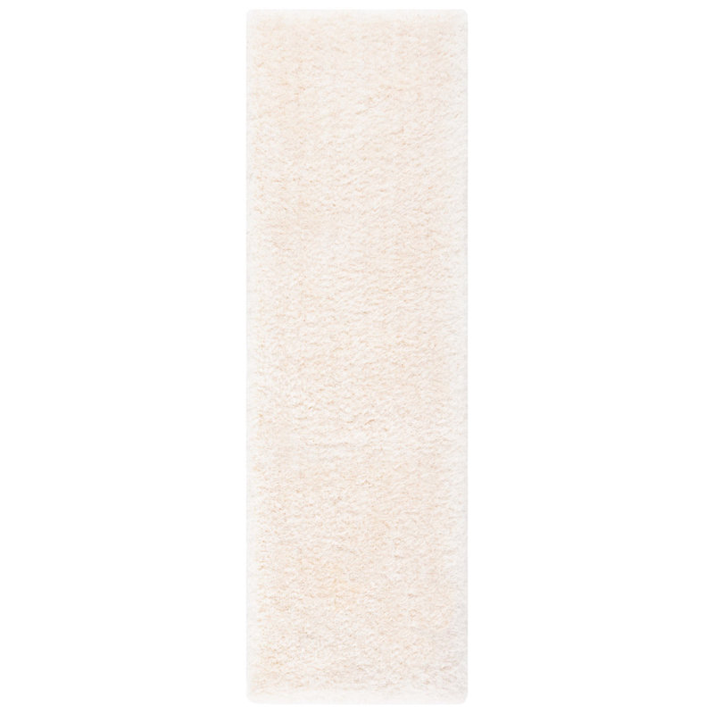 Handmade Tufted Ivory Area Rug, Runner 69 x 244cm