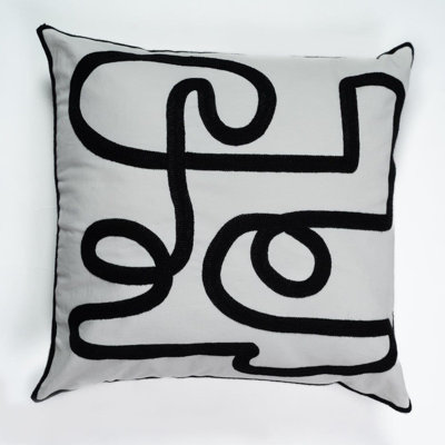 Bortola Abstract Square Euro Pillow Cover
