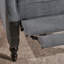 Fauteuil inclinable gris anthracite en tissu capitonné-984299535