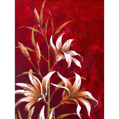 " Red Floral Buds "