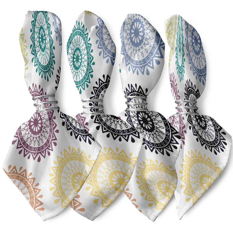 Arrilla Groovy  Napkins, Turquoise