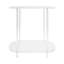 Table en acrylique à 2 niveaux, petite table d'entrée, table d'entrée transparente pour canapé, vestibule, couloir, salon