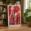 Mother And Calf Modern - Print-136764321-136764322