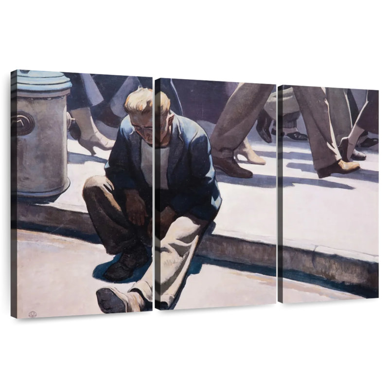 Leisha, homme oublié, H 36 po x l 57 po