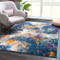 Superior Kalina Modern Abstract Splatter Indoor/Outdoor Area Rug 5'2x7'2