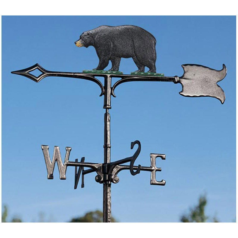 Rooftop  30" Bear Weathervane, Black