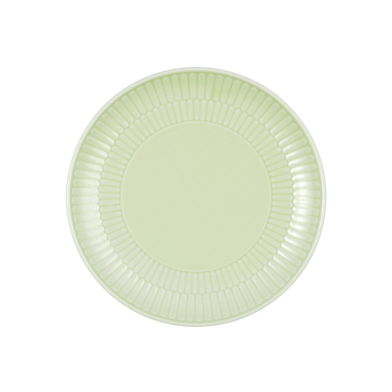 18 Piece Bone China Dinnerware Set, Service for 6, Green
