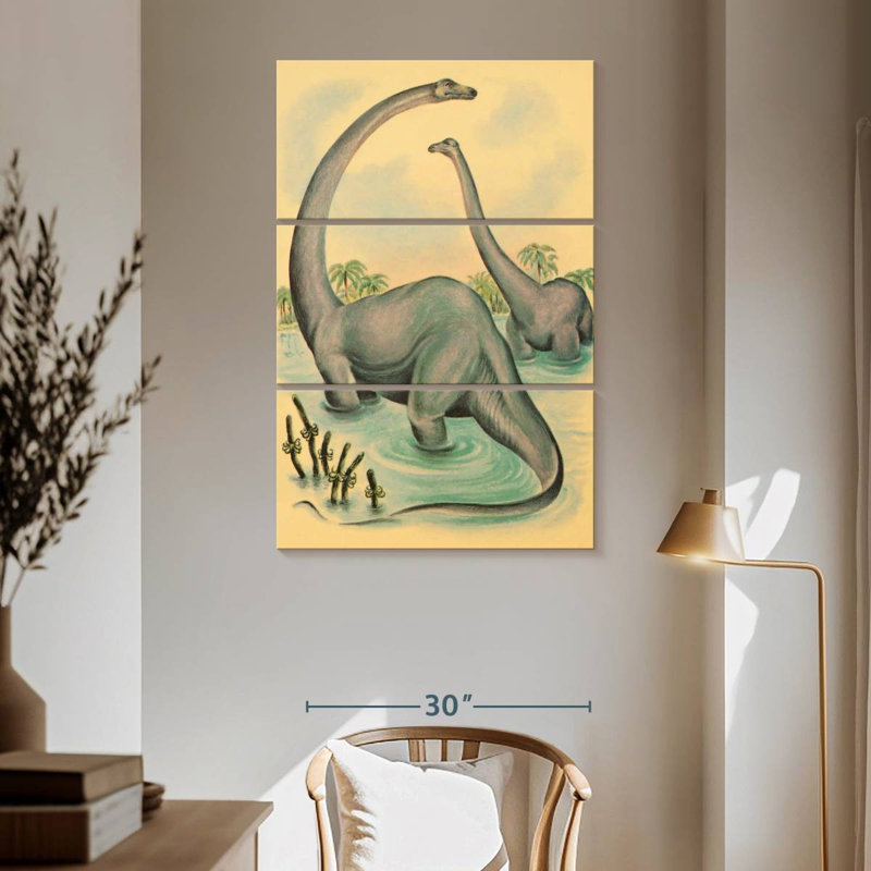 Brampt Jurassic Brontosaurus, 65" H x 42" W