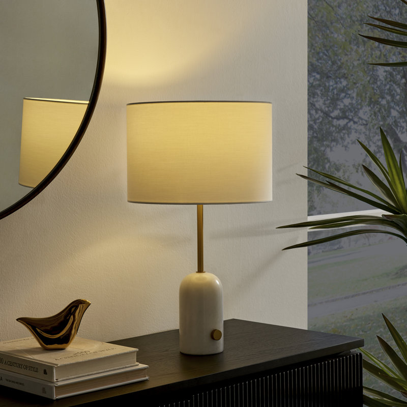 Kessel Marble Table Lamp, White