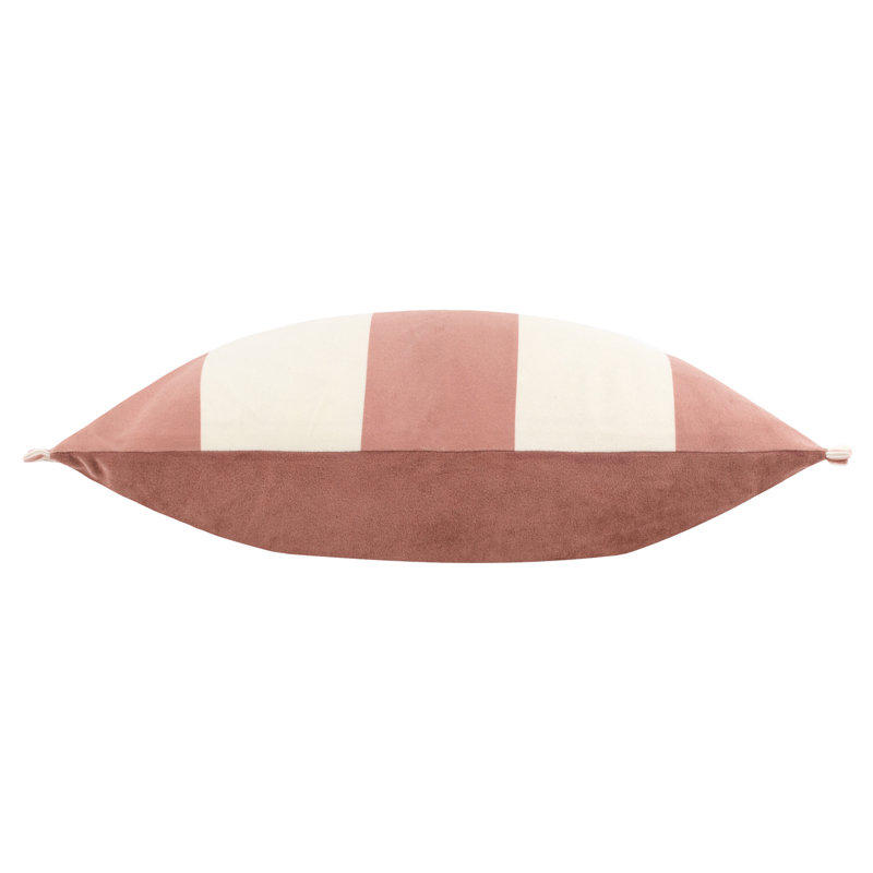 Araya Striped Rectangular Lumbar Cushion, Pink