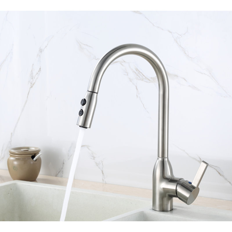 Single Handle/Hole Modern Kitchen Faucet with Pullout Handspray