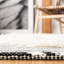 Tapis en laine / coton tissé à la main Amelio en ivoire / noir-352613107
