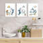 Shark Bathroom Wall Art Set of 3,30x40cm