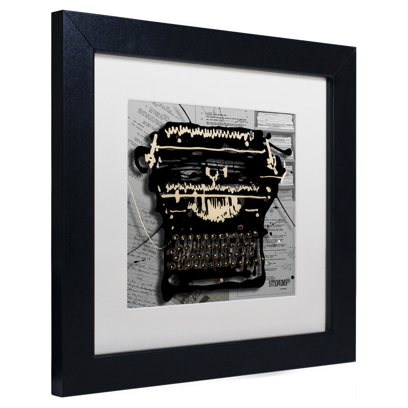 "film machine" , impression sur toile encadrée, H 11 po x l 14 po x P 0,5 po