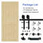 Porte de grange coulissante en bois massif 84 po H 84 po-121450072-123097392-121412584