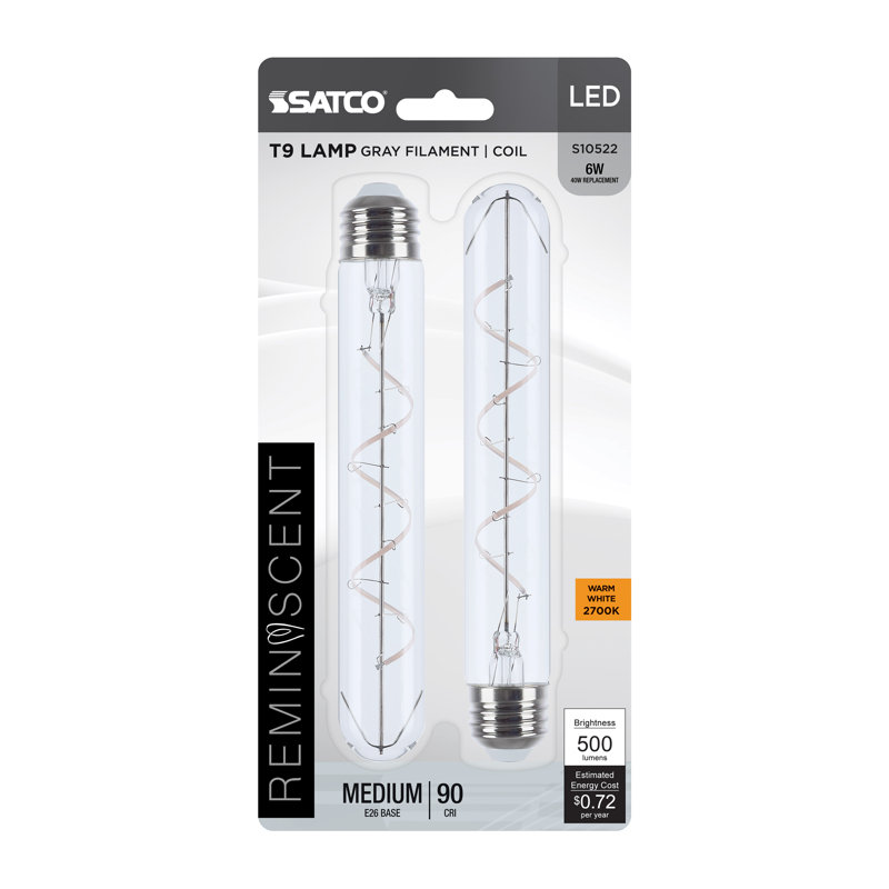 Reminiscent 6 Watt Clear LED Bulb