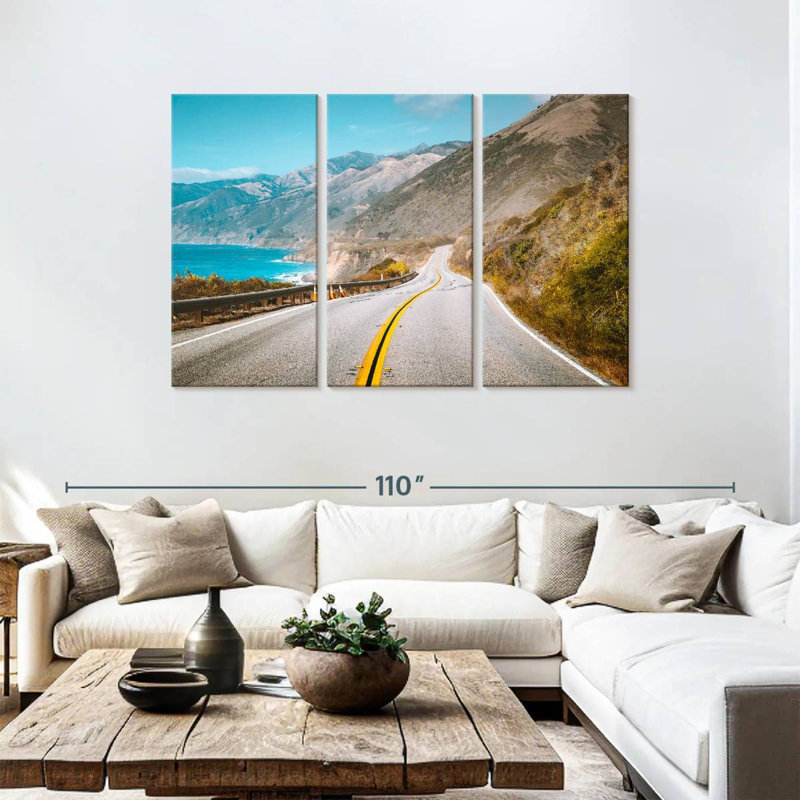 Mehar Highway One, 48" H x 74" W
