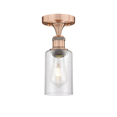 Plafonnier semi-encastré en verre Broadoaks