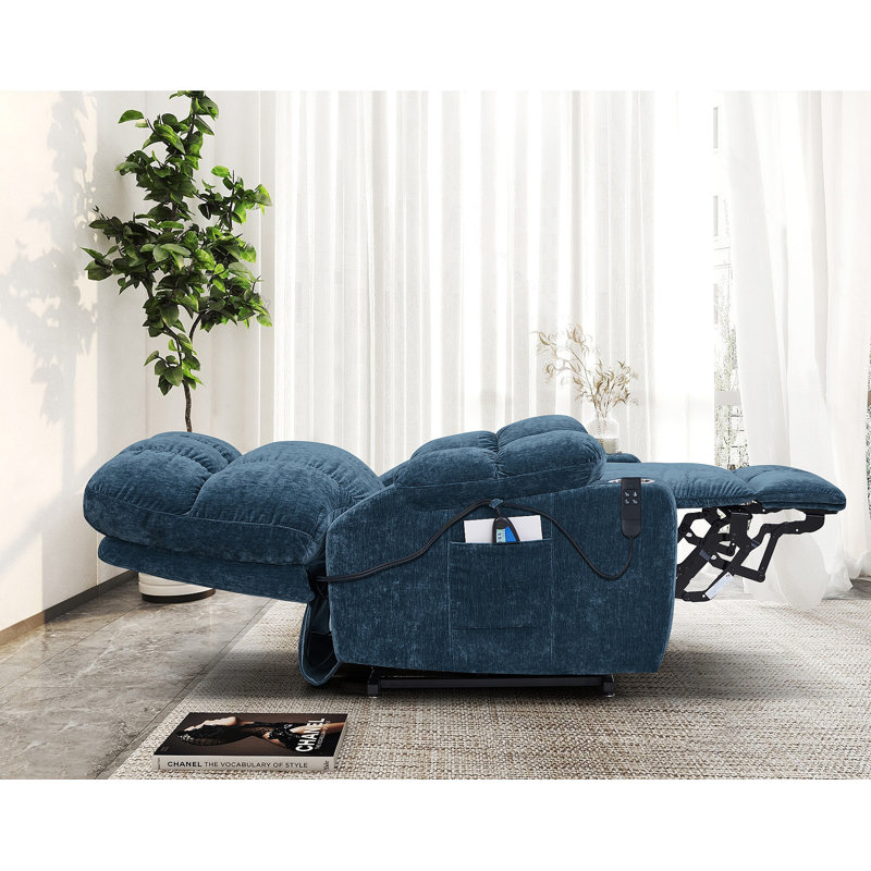 Fauteuil inclinable électrique Liyasi Dual OKIN, Bleu
