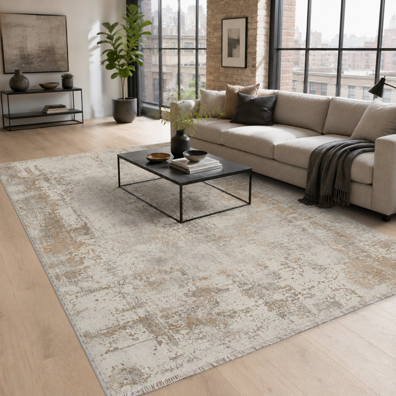 Geometric Cotton and Chenille Flatweave Area Rug, 80 x 150 cm