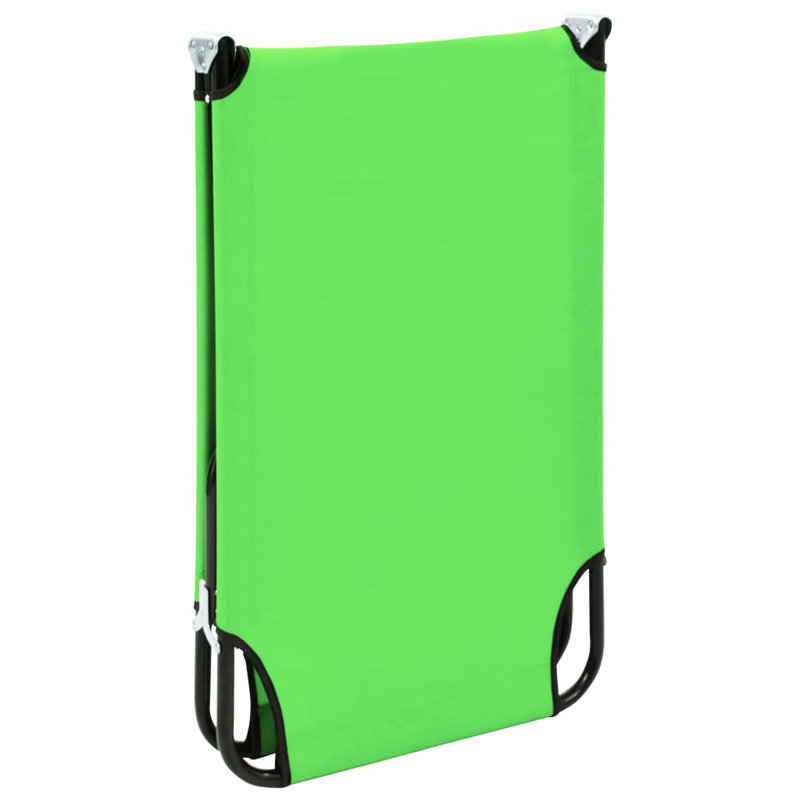 Natchez Folding Sunlounger Outdoor Cot, Green