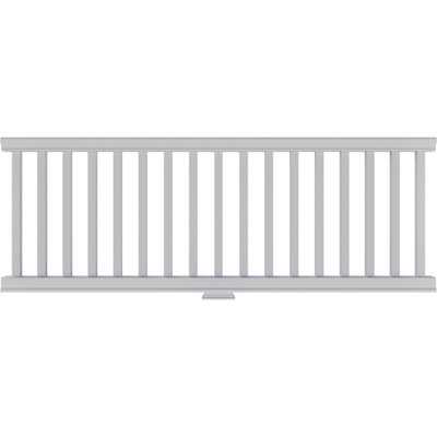 Endurathane 500 Series Amy Unassembled Balustrade Railing Kit, 28" Overall Height x 8'L. Kit includes (19) 2 1/2"W x 20"H Amy Balusters, (1) 96"L Top Rail, (1) 96"L Bottom Rail, (2) Rail Installation Kits & 1 Support Block