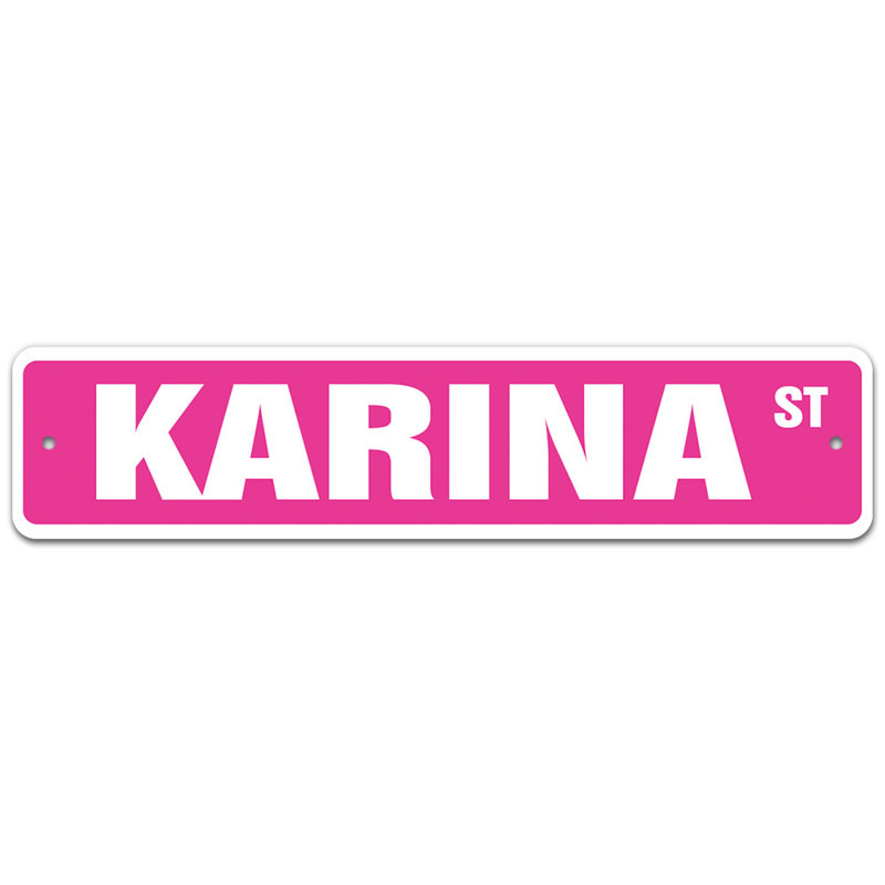 Plaque de rue Rimma, H 6 po x l 24 po x P 0,1 po