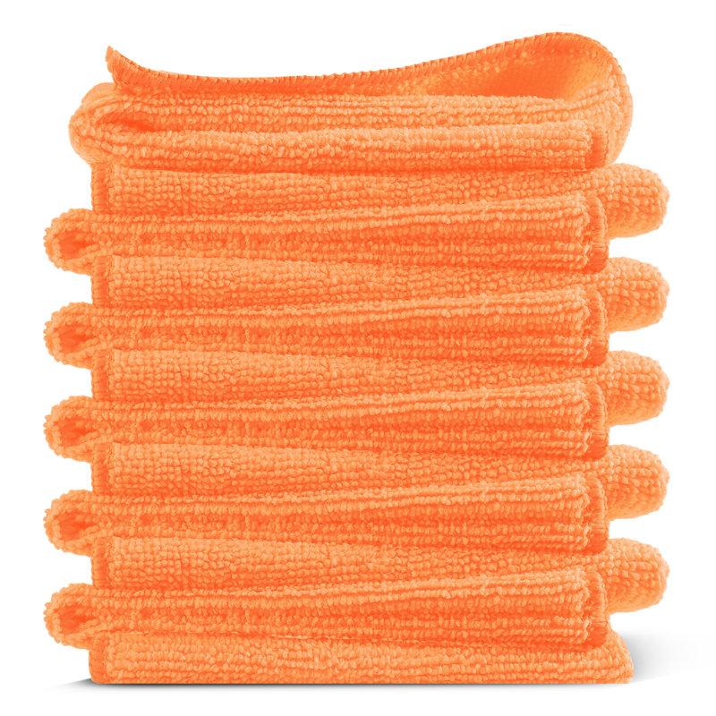 Microfiber Cleaning Cloths, Orange